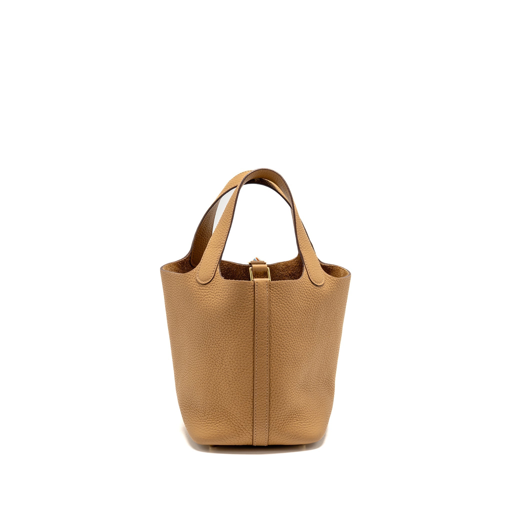 HERMES PICOTIN 18 LOCK BAG CLEMENCE BISCUIT GHW