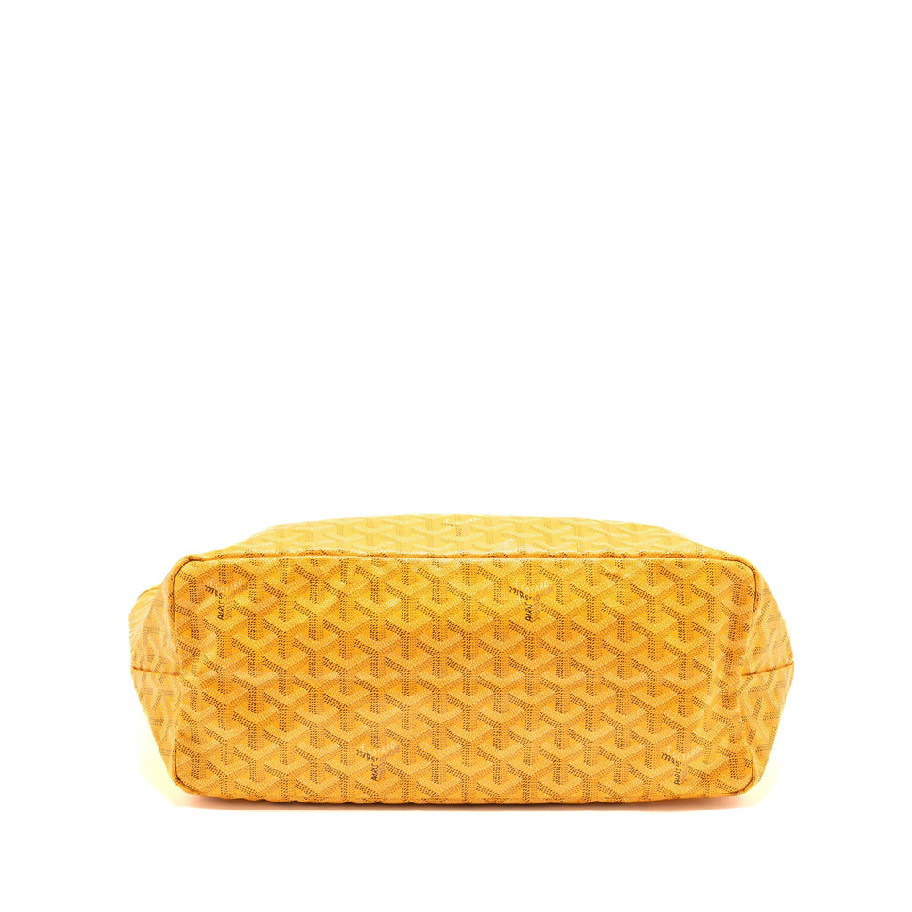GOYARD SAINT LOUIS PM TOTE BAG GOYARDINE CANVAS YELLOW SHW