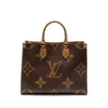 LOUIS VUITTON ONTHEGO MM MONOGRAM REVERSE CANVAS GHW
