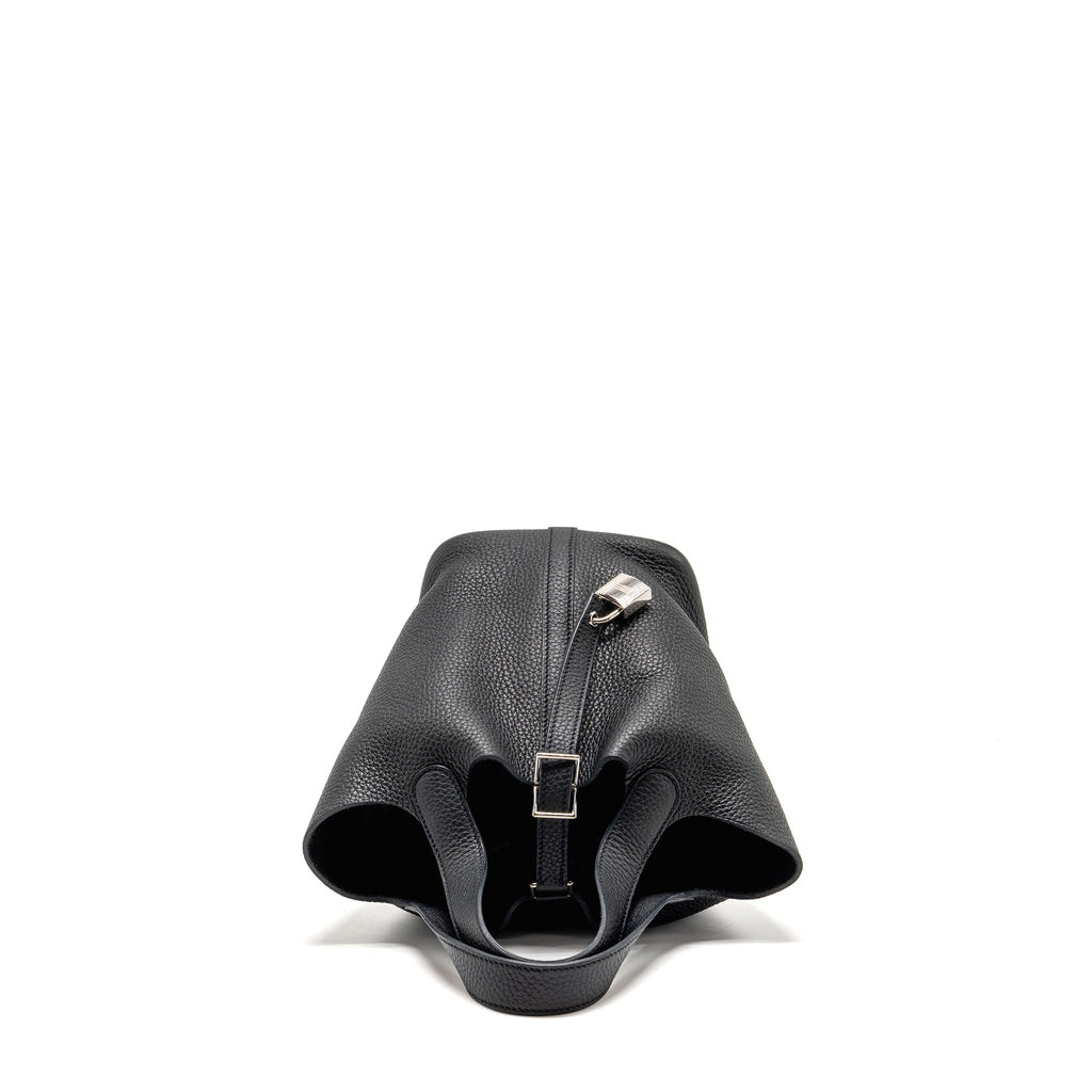 HERMES PICOTIN 18 LOCK BAG CLEMENCE BLACK SHW
