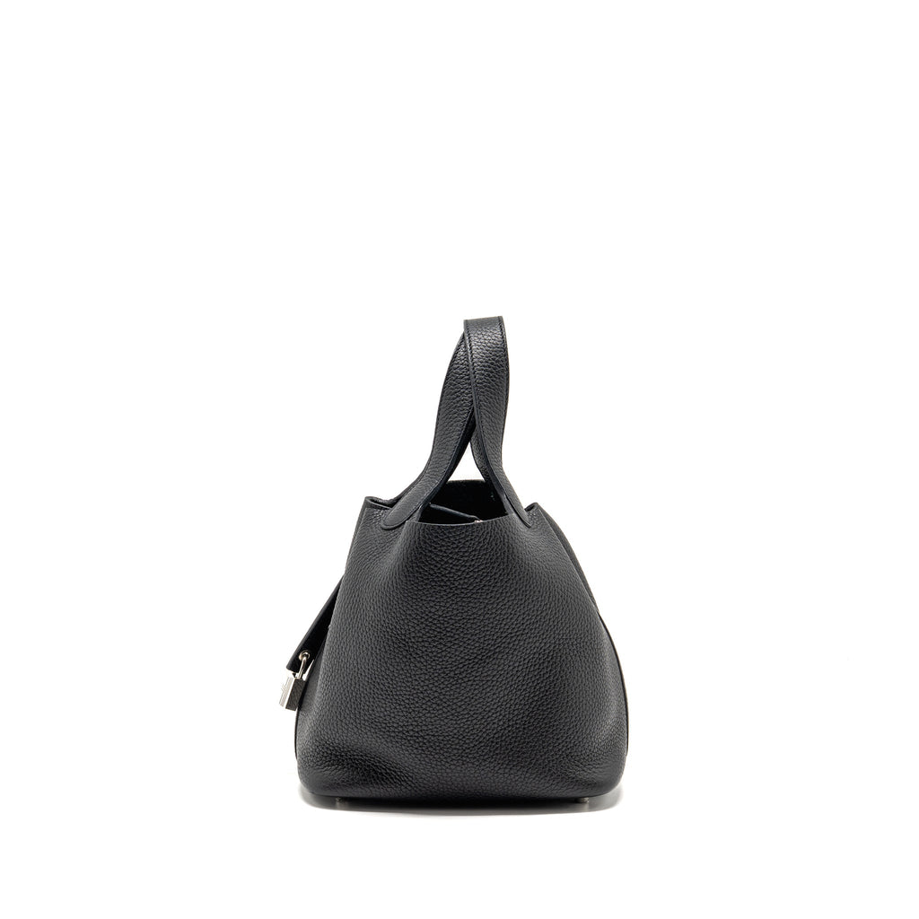 HERMES PICOTIN 18 LOCK BAG CLEMENCE BLACK SHW