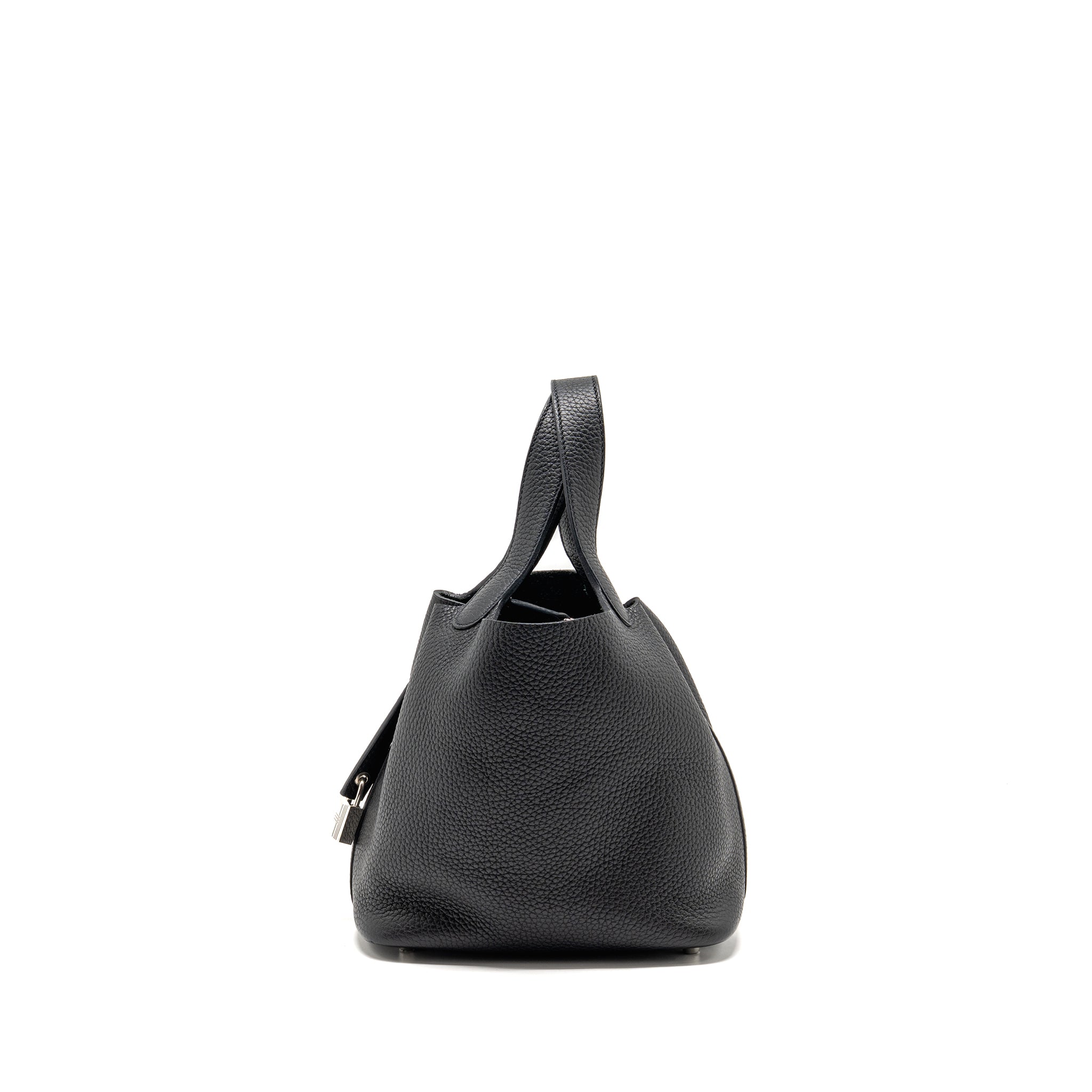 HERMES PICOTIN 18 LOCK BAG CLEMENCE BLACK SHW