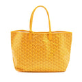GOYARD SAINT LOUIS PM TOTE BAG GOYARDINE CANVAS YELLOW SHW