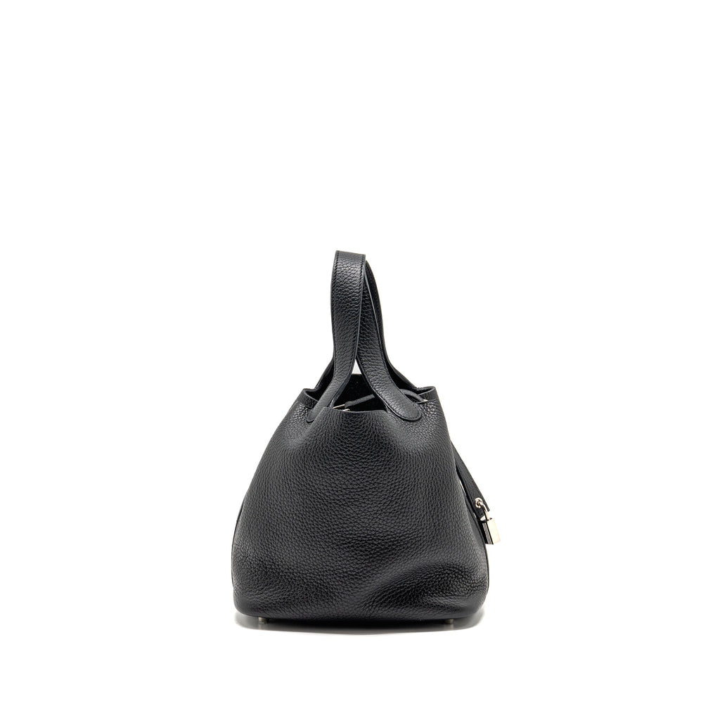HERMES PICOTIN 18 LOCK BAG CLEMENCE BLACK SHW