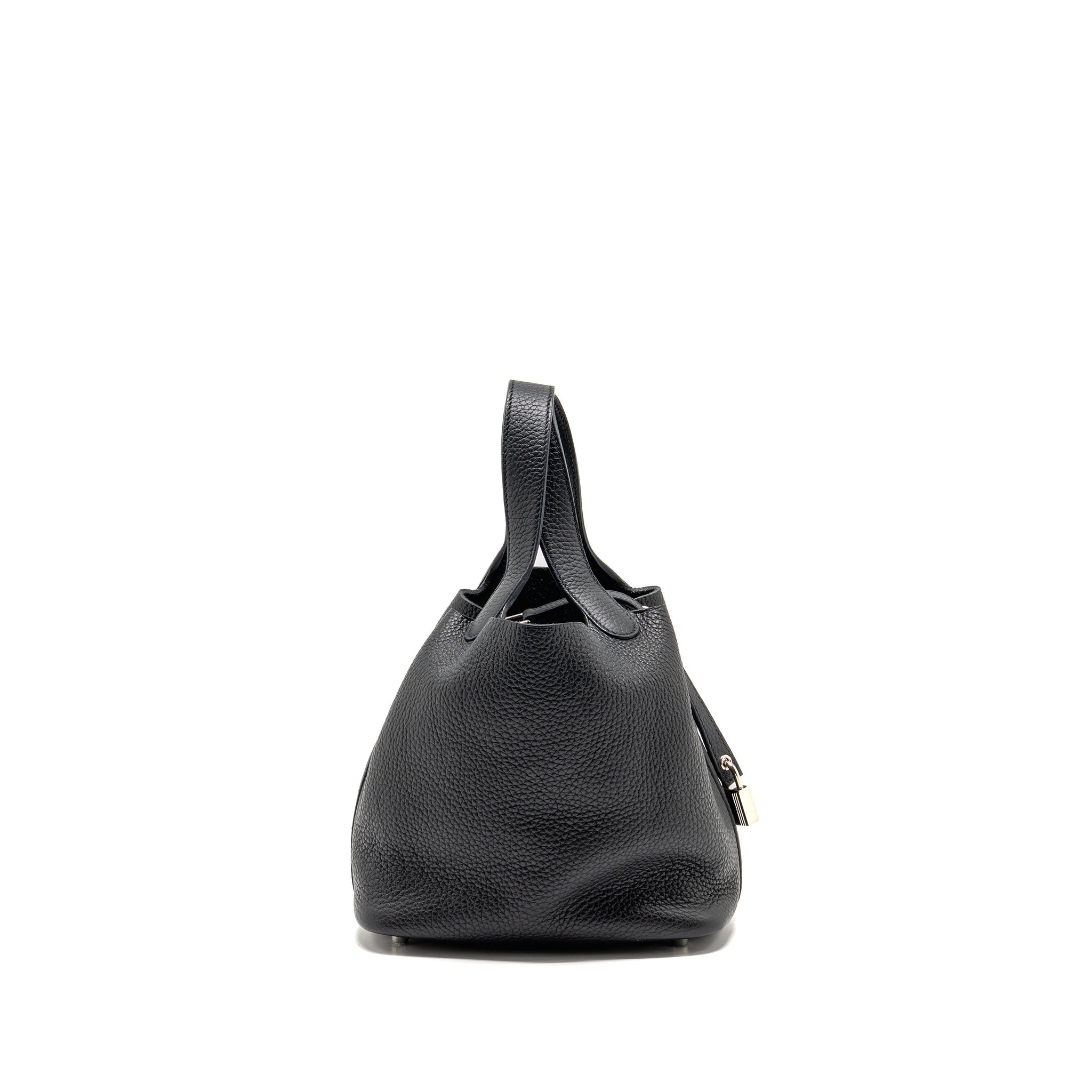 HERMES PICOTIN 18 LOCK BAG CLEMENCE BLACK SHW