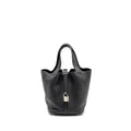 HERMES PICOTIN 18 LOCK BAG CLEMENCE BLACK SHW