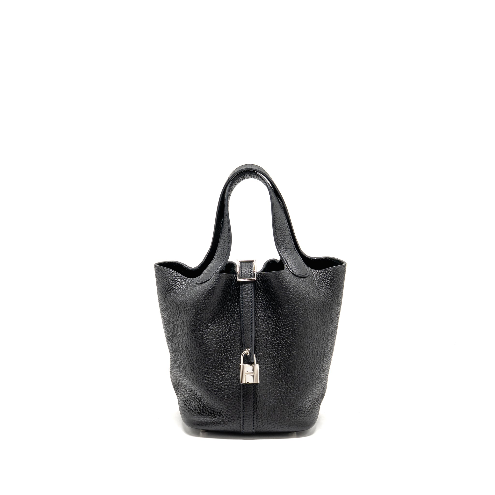 HERMES PICOTIN 18 LOCK BAG CLEMENCE BLACK SHW