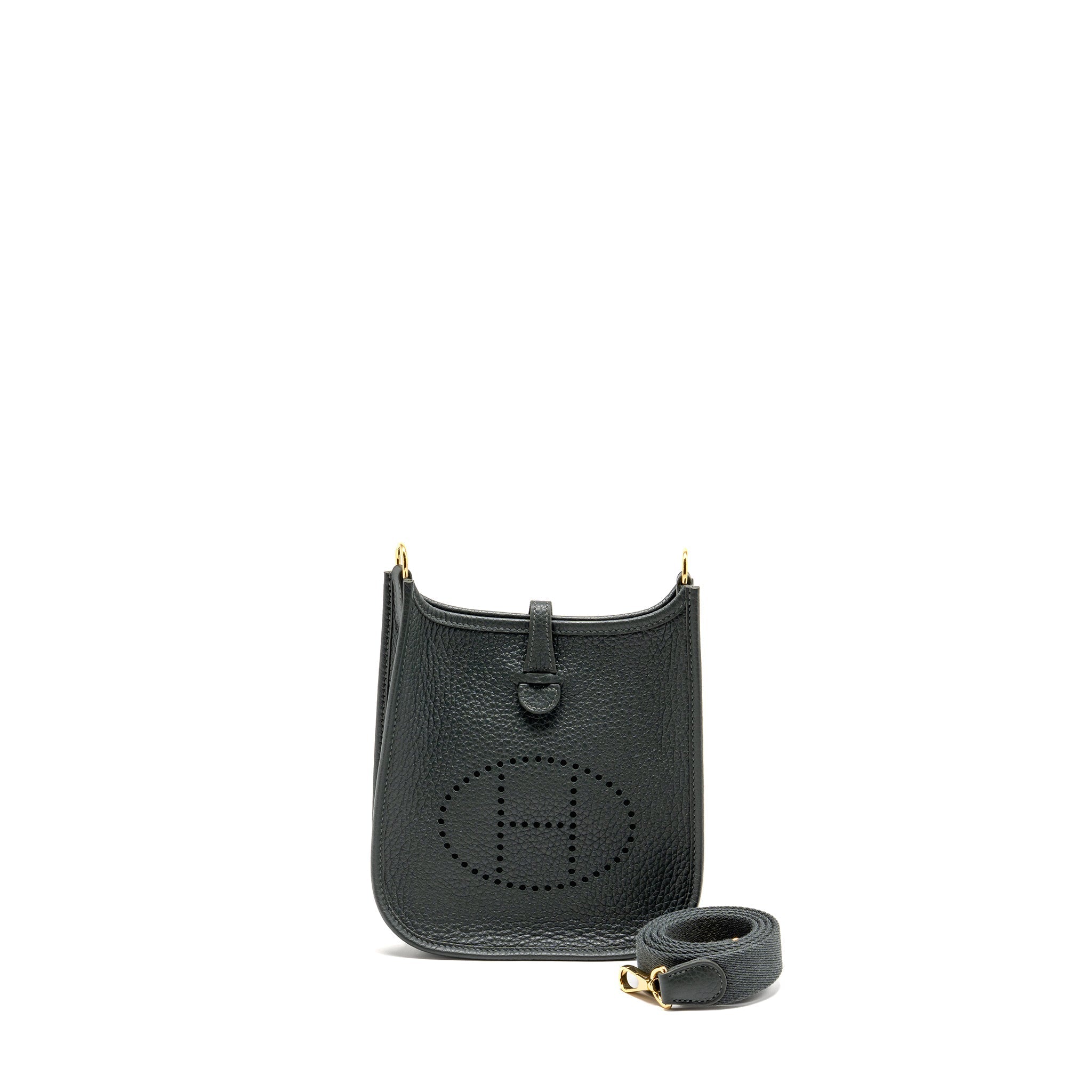 HERMES MINI EVELYNE CLEMENCE VERT MANGROVE GHW
