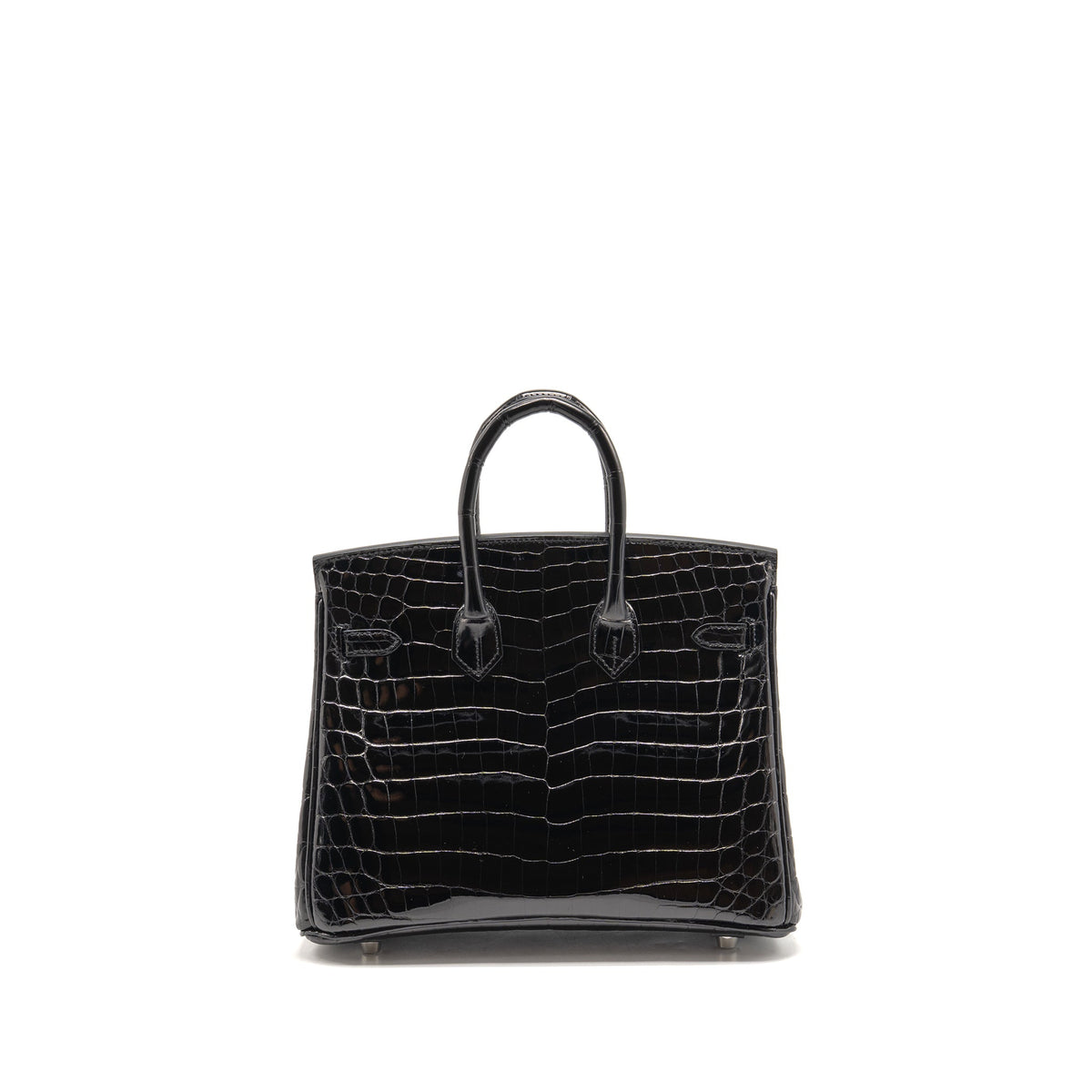 Hermes Birkin 25 Crocodile Niloticus Black SHW