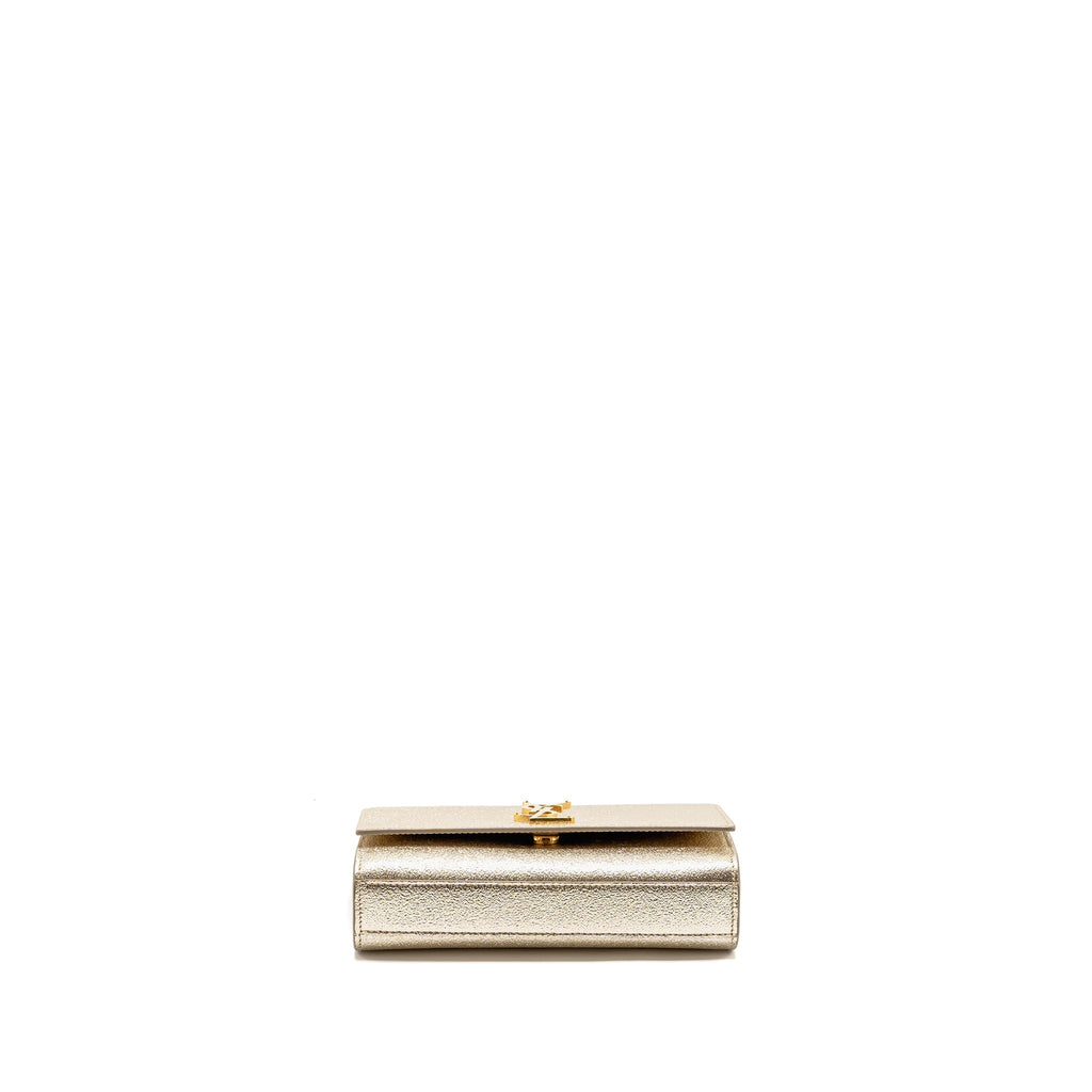 SAINT LAURENT/YSL SMALL KATE BAG GRAINED CALFSKIN GOLD GHW