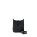 HERMES MINI EVELYNE SHORT CLEMENCE BLACK/GRIS MISTY SHW