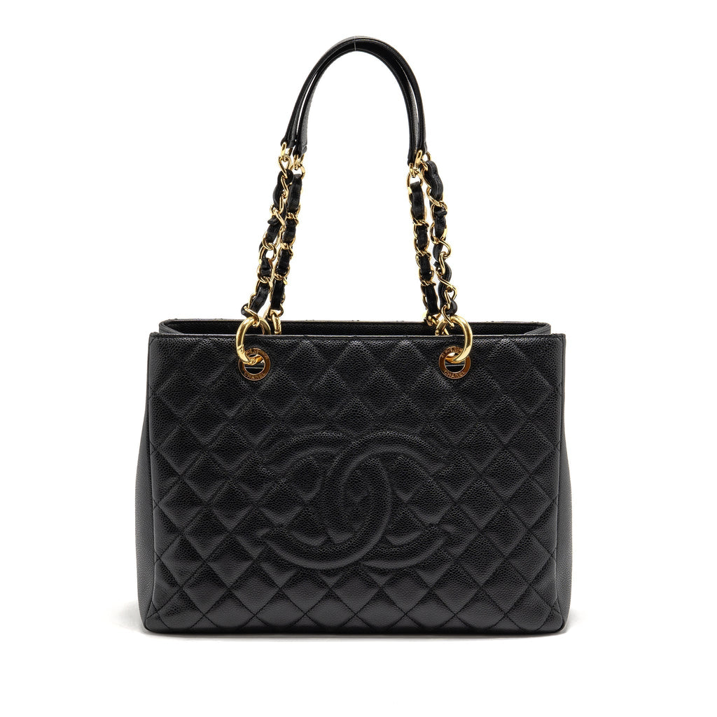 CHANEL GRAND SHOPPING TOTE / GST CAVIAR BLACK GHW