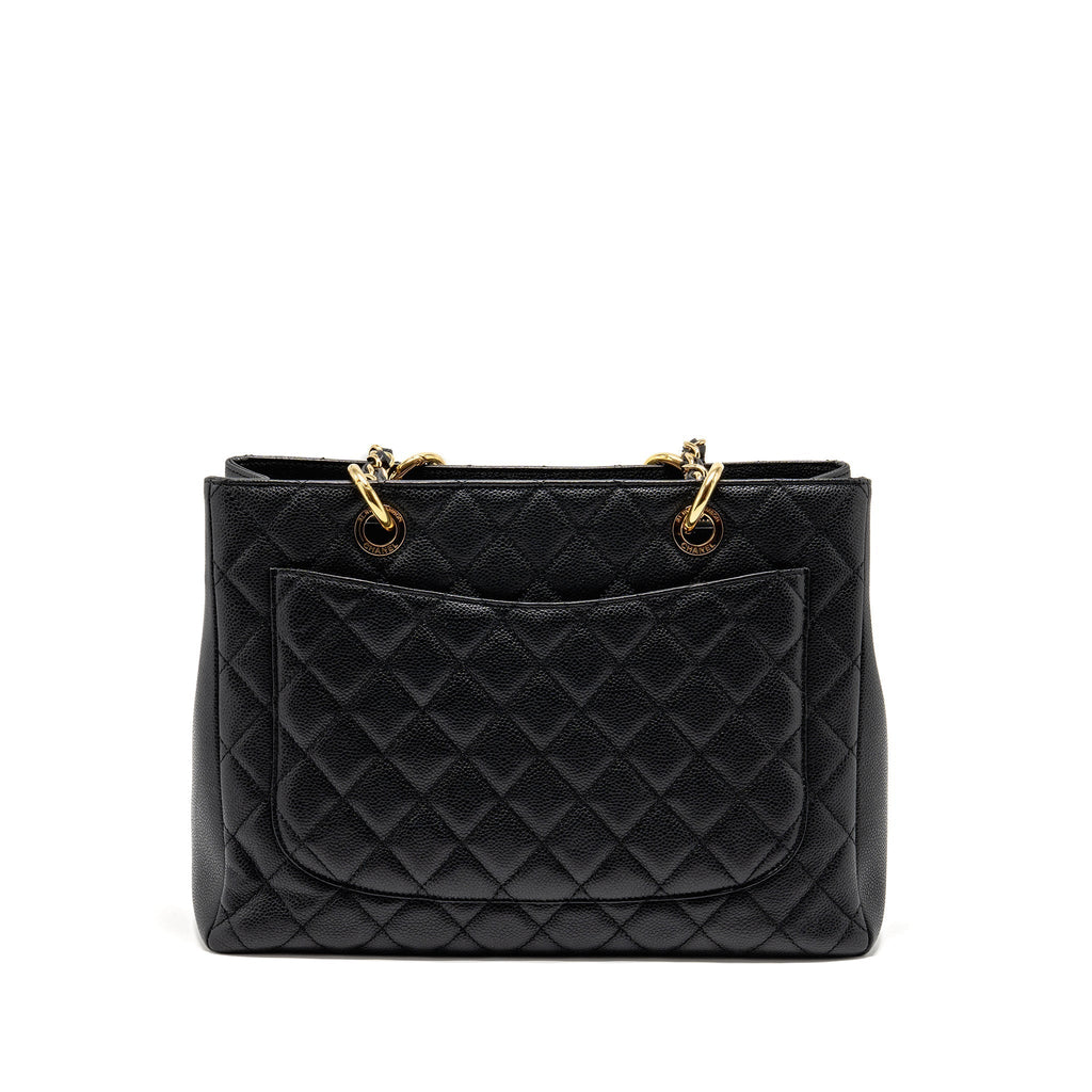 CHANEL GRAND SHOPPING TOTE / GST CAVIAR BLACK GHW