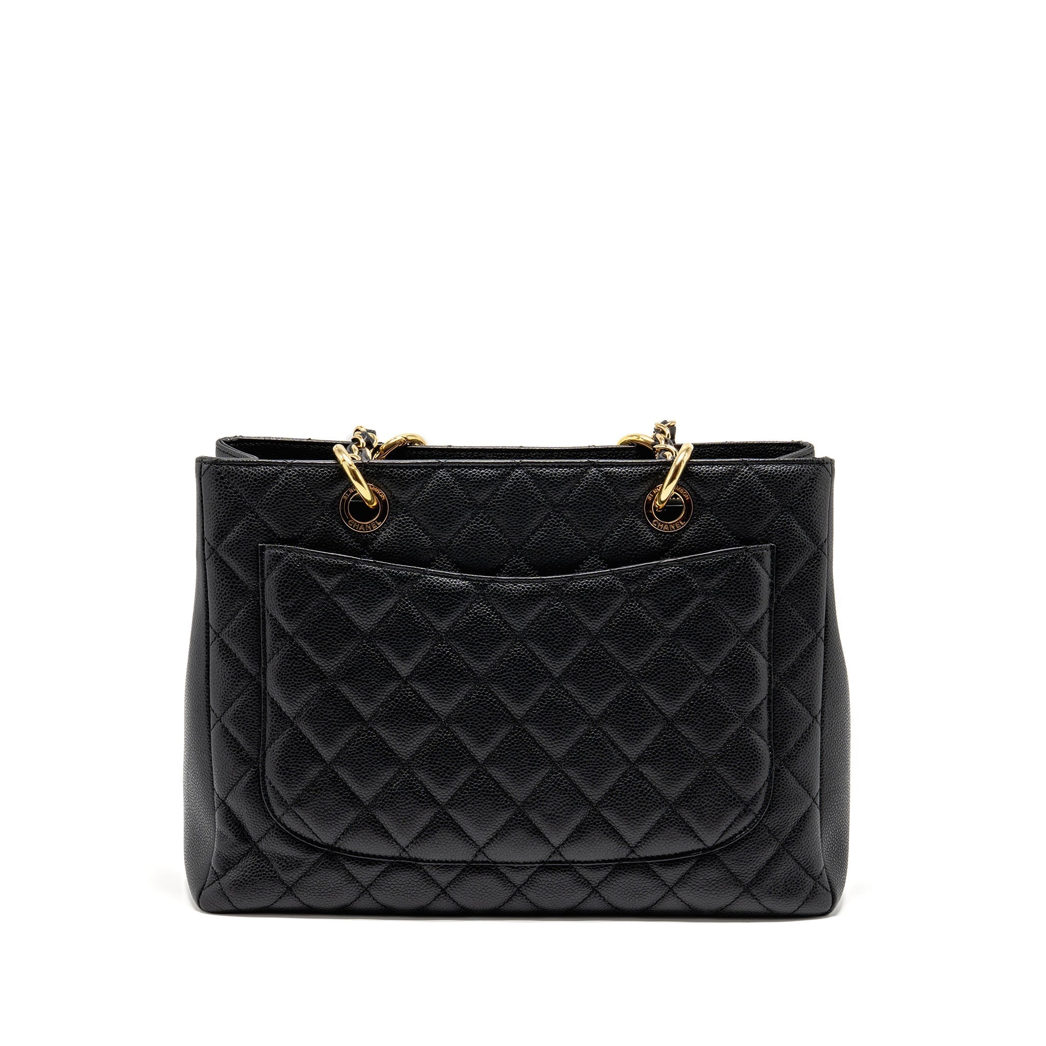 CHANEL GRAND SHOPPING TOTE / GST CAVIAR BLACK GHW