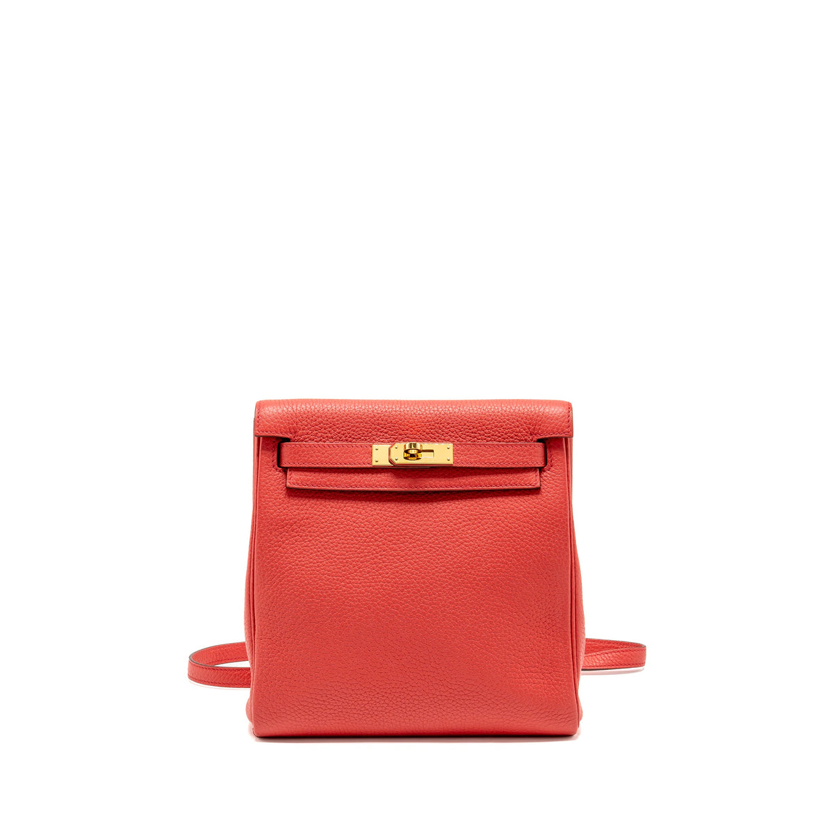 Hermes Kelly Ado Backpack Clemence A5 Bougainvillea GHW