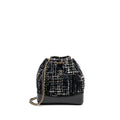 CHANEL SMALL GABRIELLE TWEED BACKPACK BLACK/WHITE/BROWN MULTICOLOUR HARDWARE
