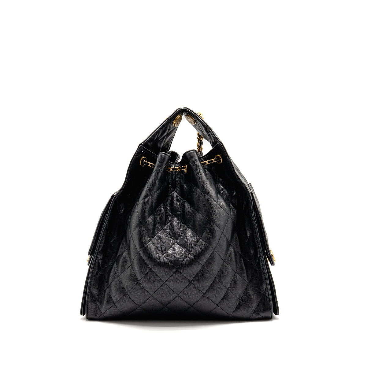 Chanel Medium 25 Bag Caviar Black GHW (Microchip)