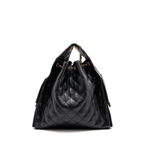 Chanel Medium 25 Bag Caviar Black GHW (Microchip)