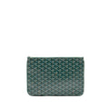 GOYARD SENAT MM POUCH GOYARDINE CANVAS GREEN SHW