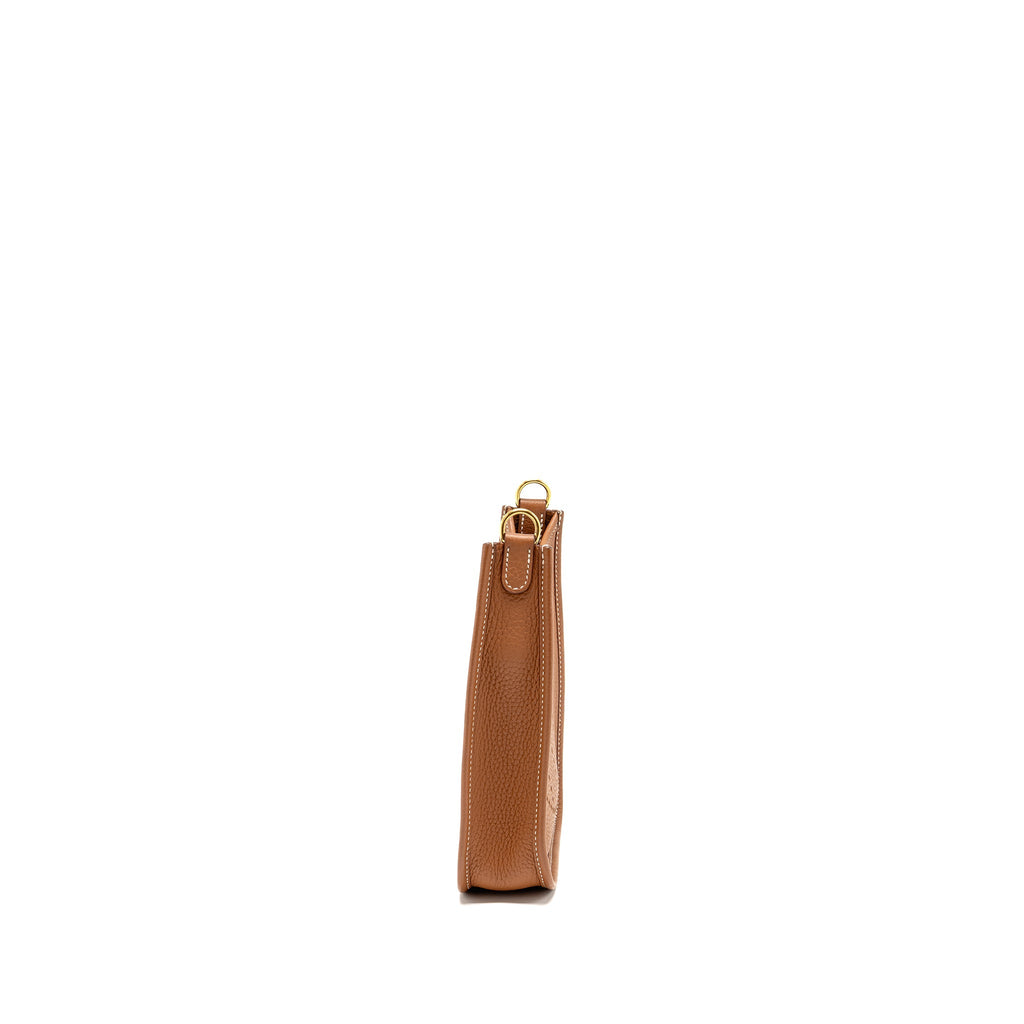 HERMES MINI EVELYN CLEMENCE GOLD GHW
