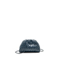 Bottega veneta mini pouch Lambskin navy SHW