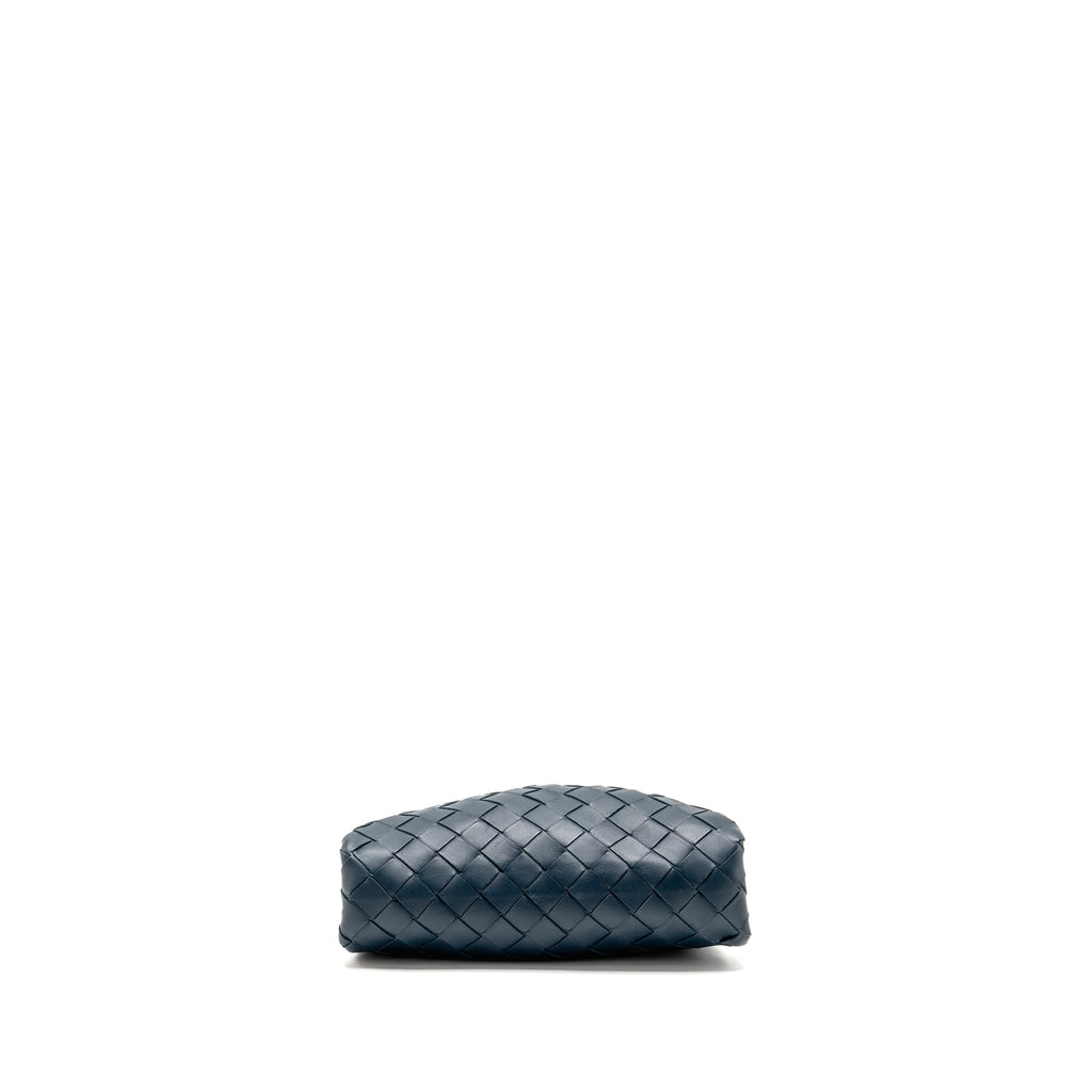 Bottega veneta mini pouch Lambskin navy SHW