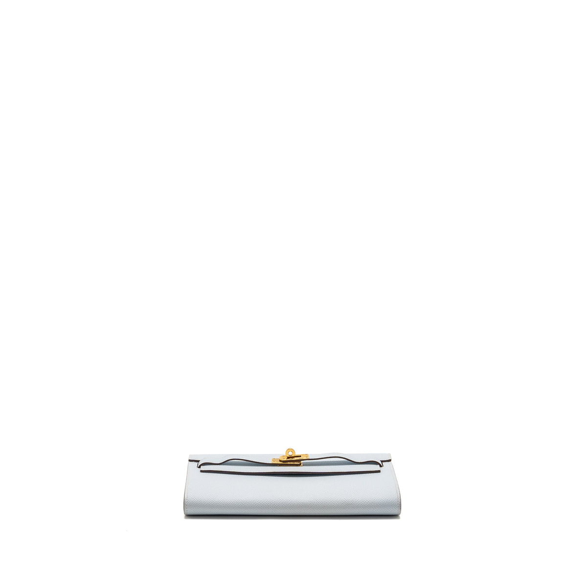 Hermes Classic Kelly to Go Epsom Blue Brume GHW