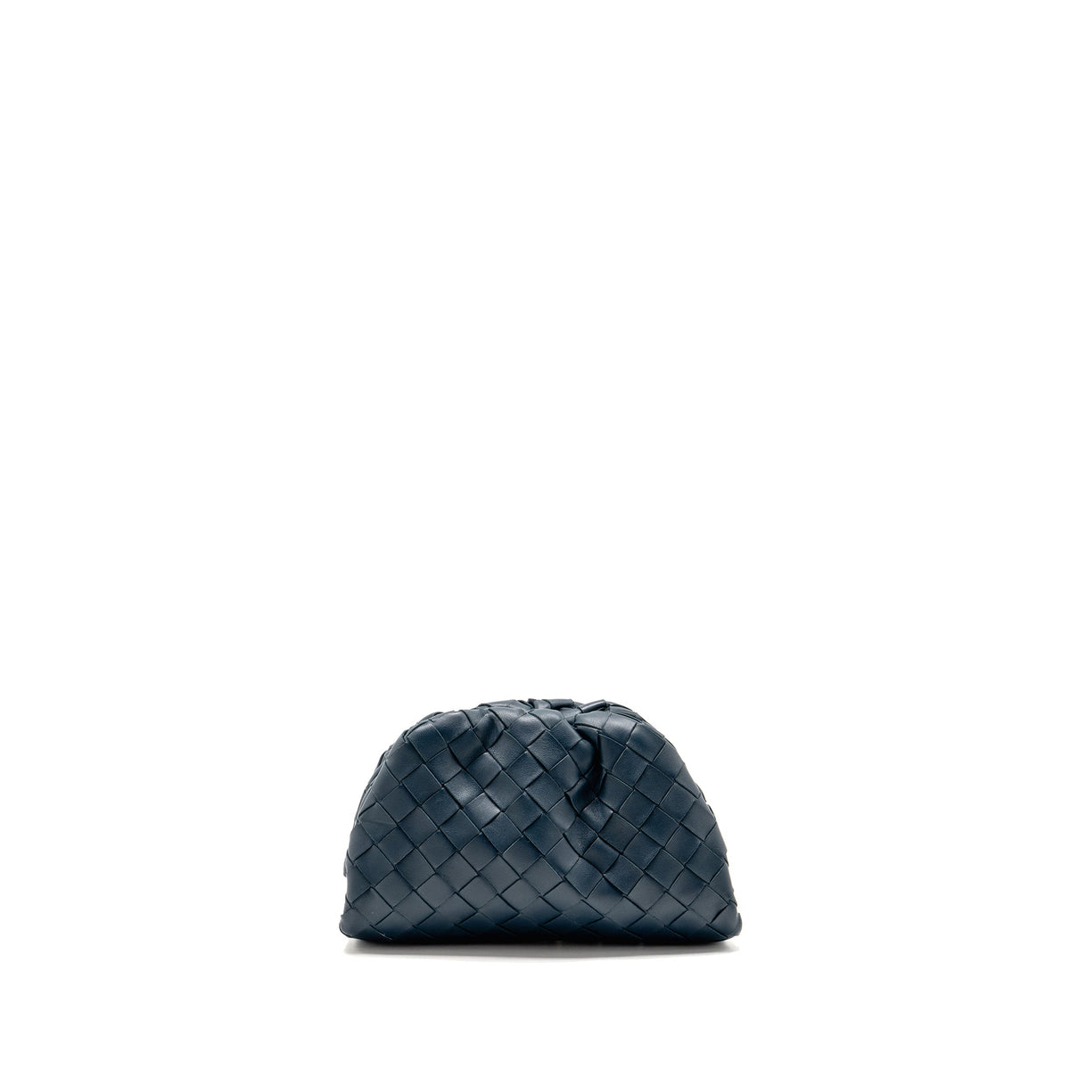 Bottega veneta mini pouch Lambskin navy SHW