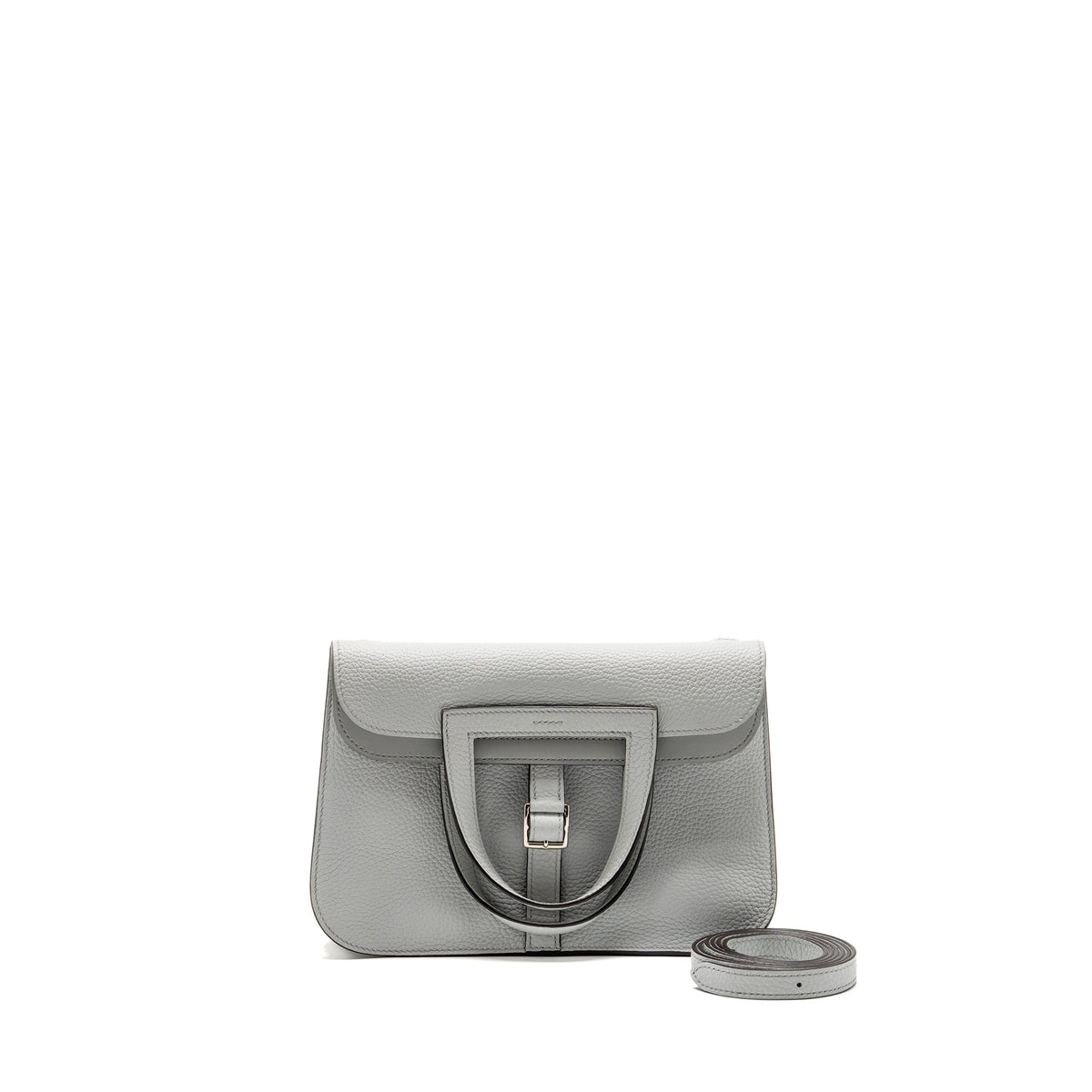 Hermes Halzan 25 Clemence Blue Pale SHW