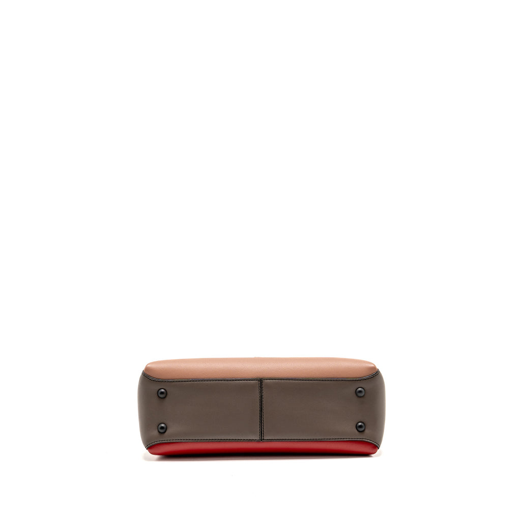 Bottega Veneta Top Handle Piazaa Bag Smooth Leather Multicolour with Multicolour Hardware
