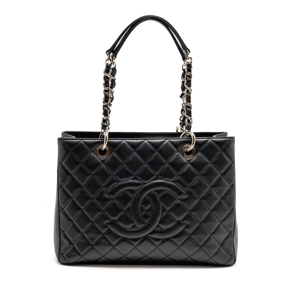 CHANEL GRAND SHOPPING TOTE CAVIAR BLACK SHW