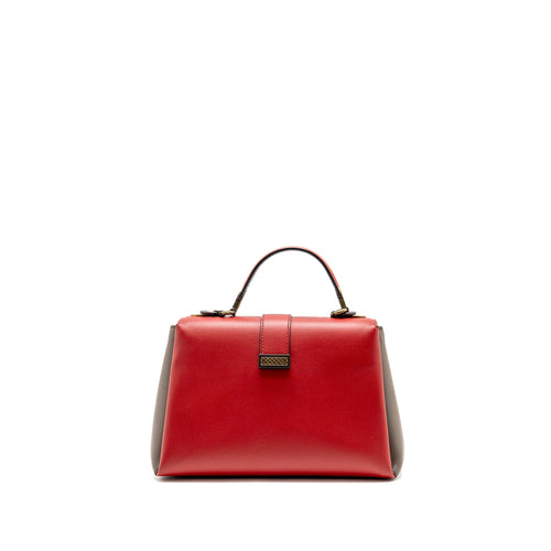 Bottega Veneta Top Handle Piazaa Bag Smooth Leather Multicolour with Multicolour Hardware