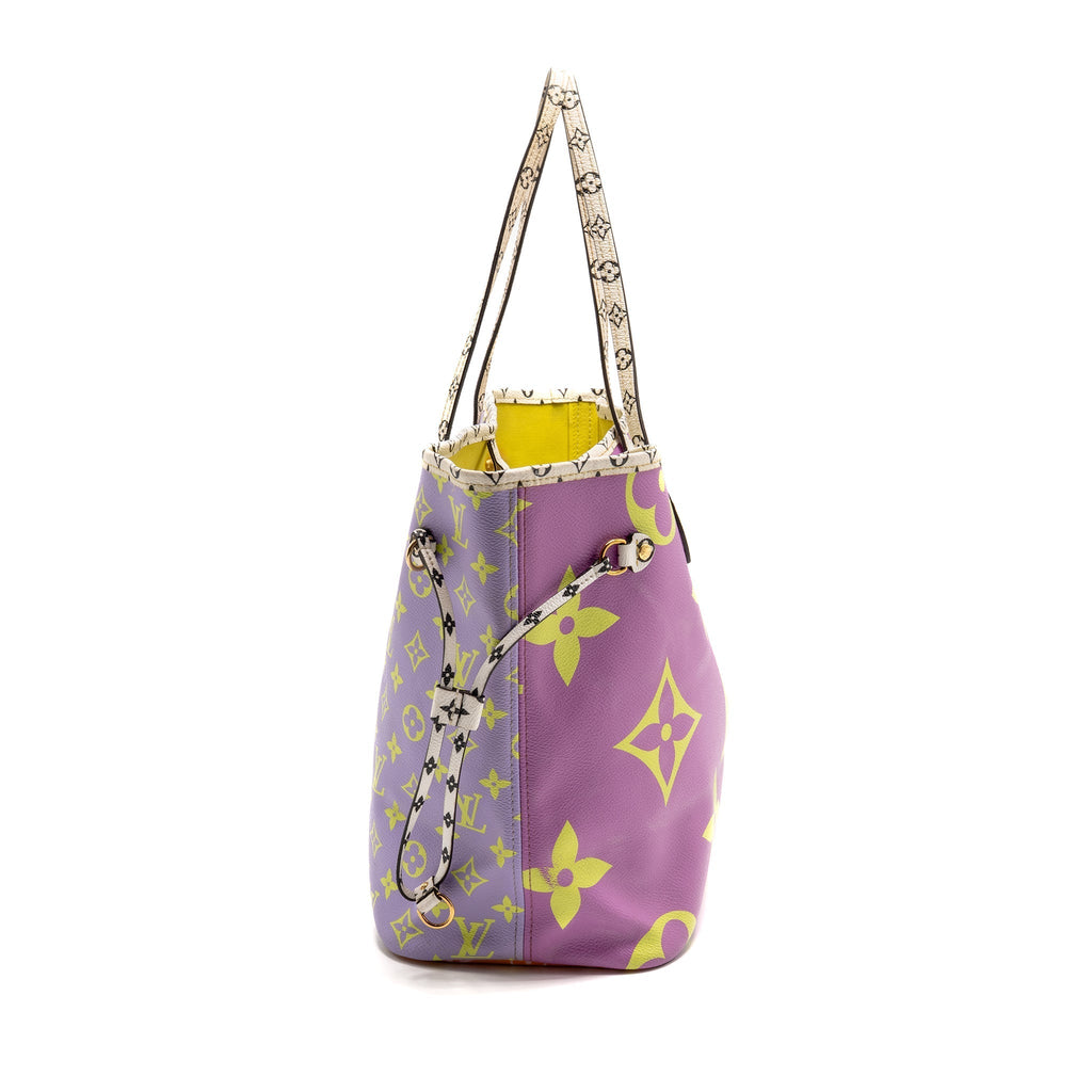 LOUIS VUITTON NEVERFULL MM GIANT MONOGRAM CANVAS MULTICOLOUR GHW