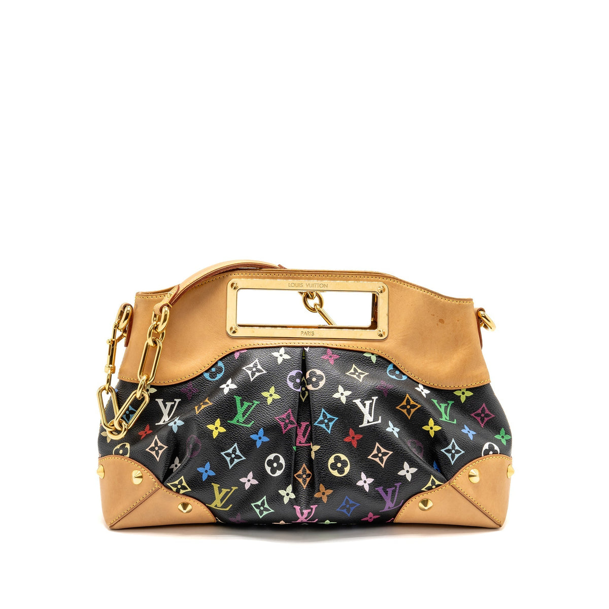 LOUIS VUITTON JUDY MM MONOGRAM CANVAS BLACK/MULTICOLOR GHW