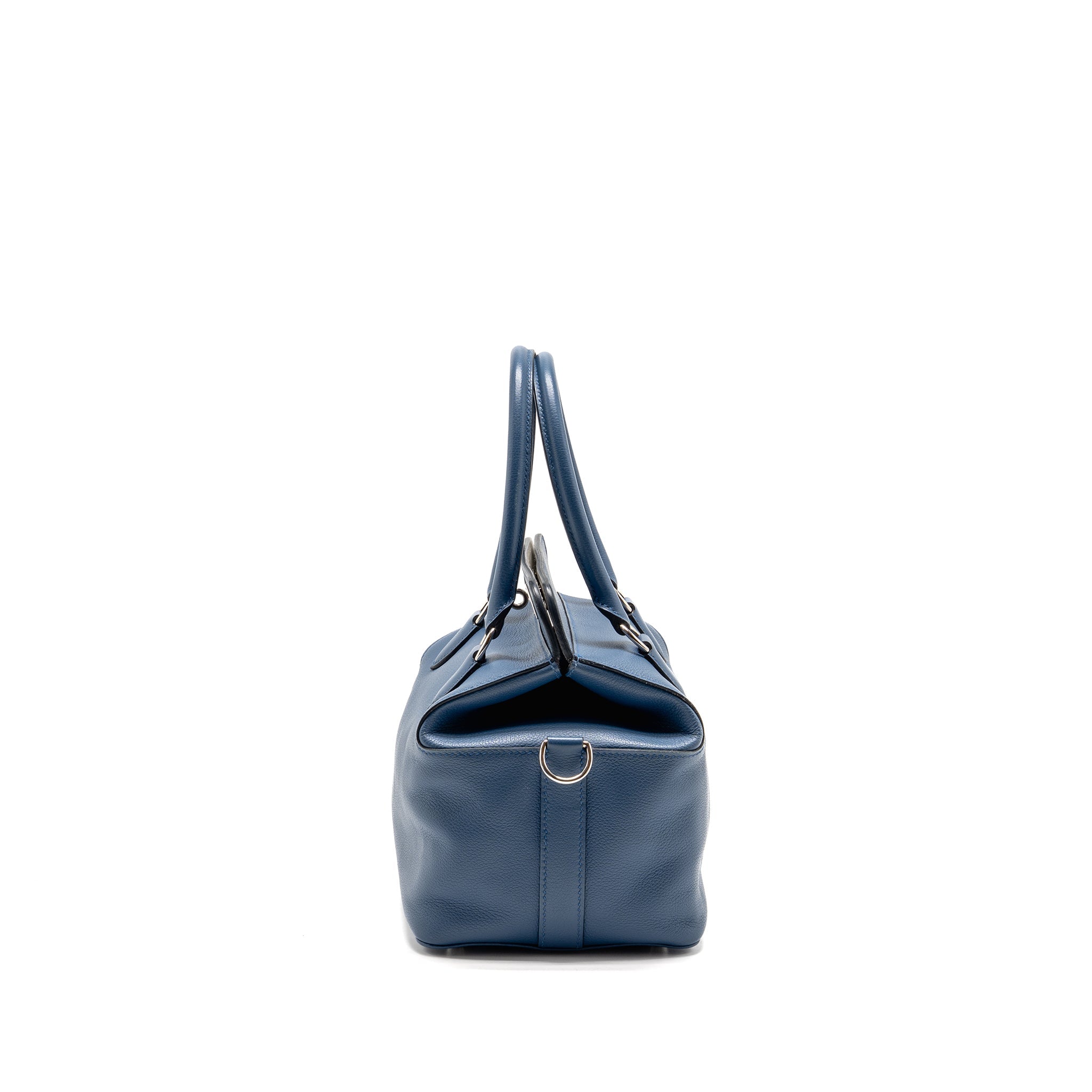 HERMES TOOLBOX 20 EVERCOLOR BLUE / LIGHT GREY SHW
