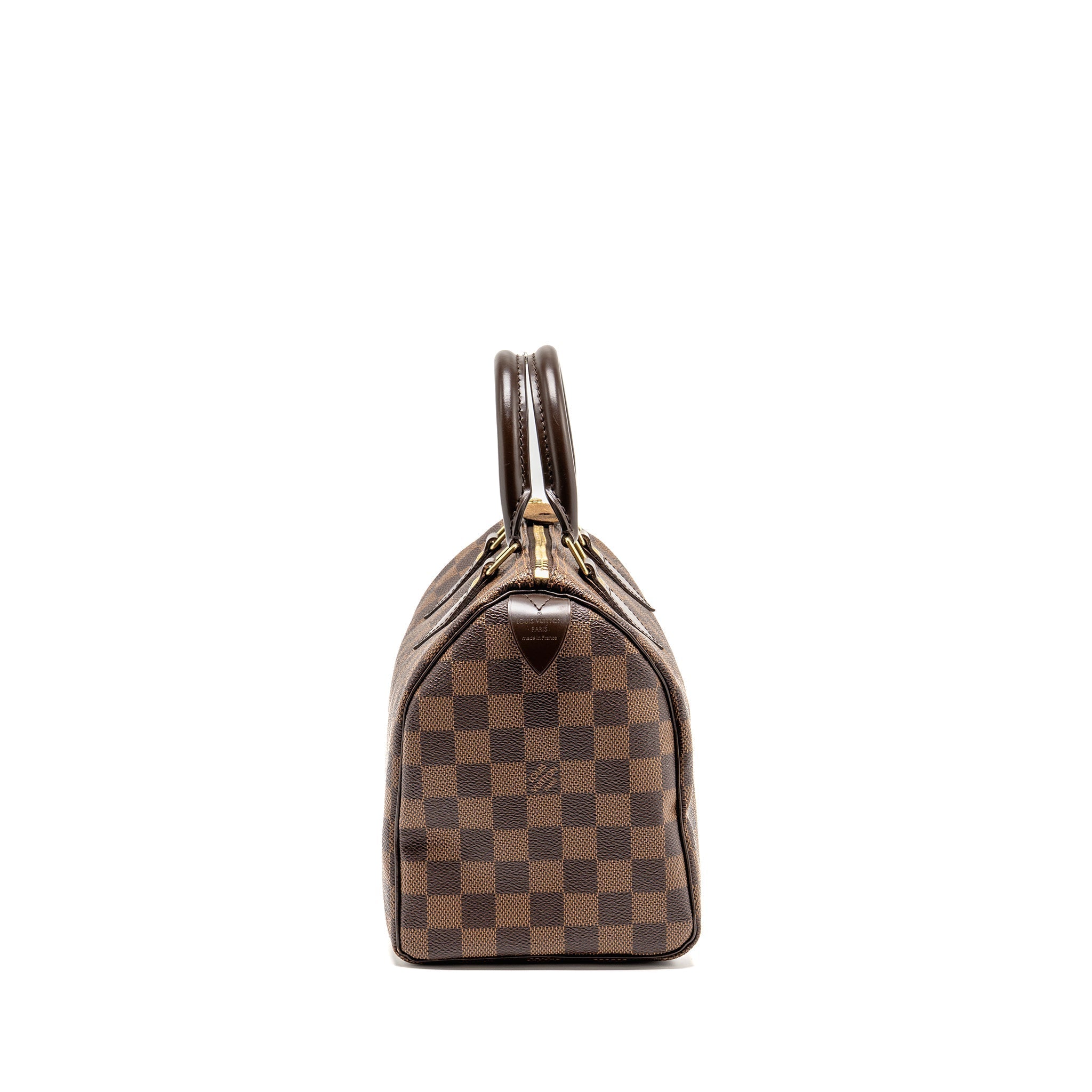 LOUIS VUITTON SPEEDY 25 DAMIER EBENE CANVAS GHW