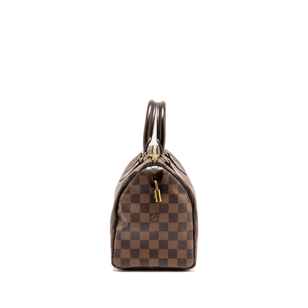 LOUIS VUITTON SPEEDY 25 DAMIER EBENE CANVAS GHW