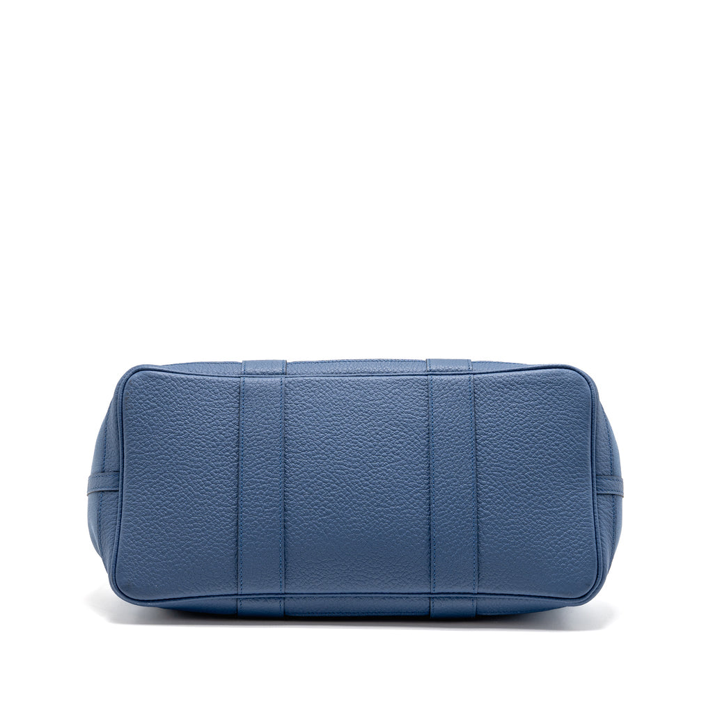 HERMES GARDEN PARTY 36 CANVAS/NEGONDA BLUE AGATE SHW