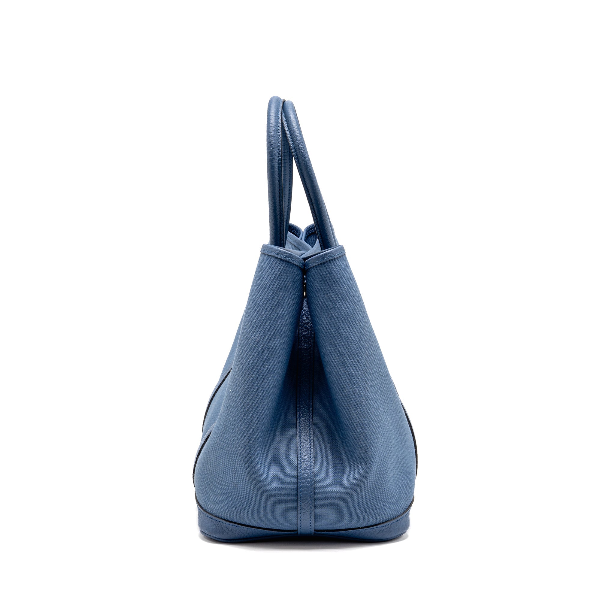HERMES GARDEN PARTY 36 CANVAS/NEGONDA BLUE AGATE SHW