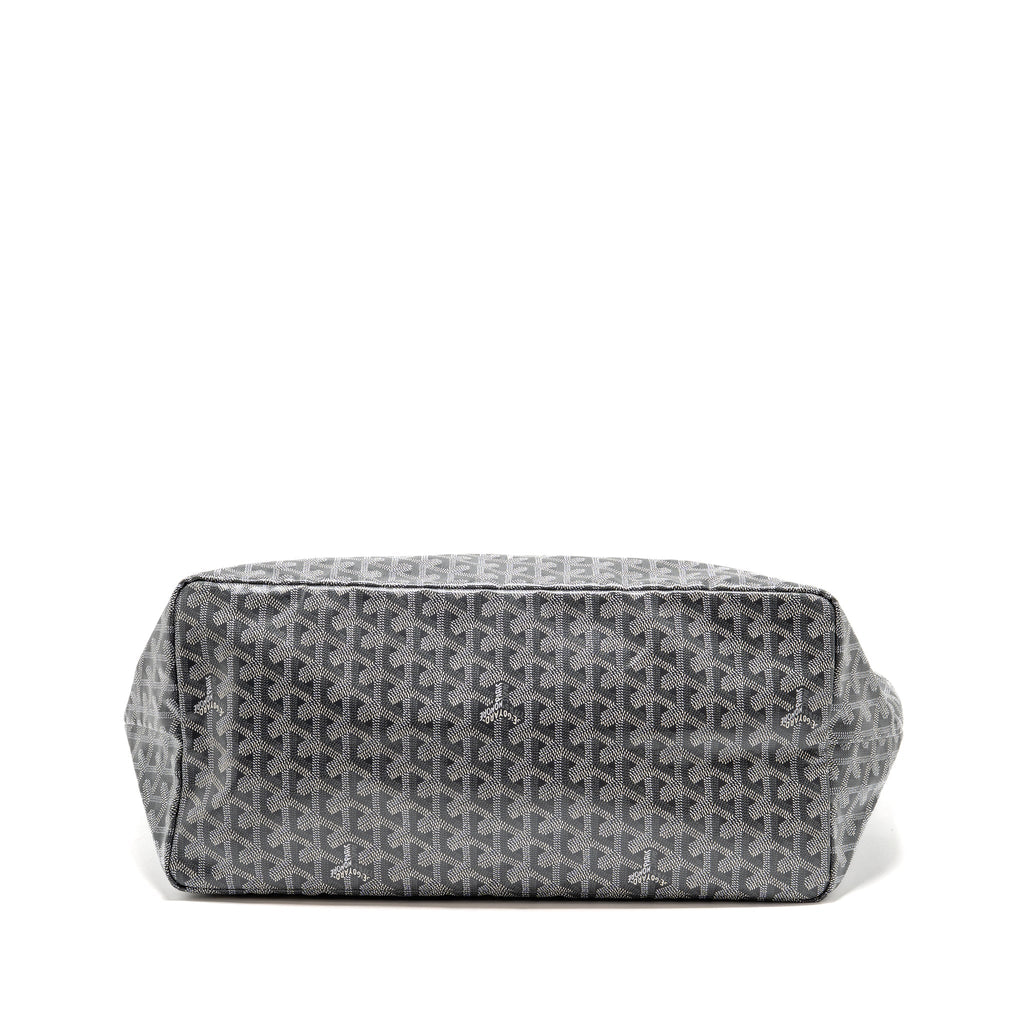 GOYARD SAINT LOUIS GM TOTE BAG GOYARDINE CANVAS / LEATHER GREY