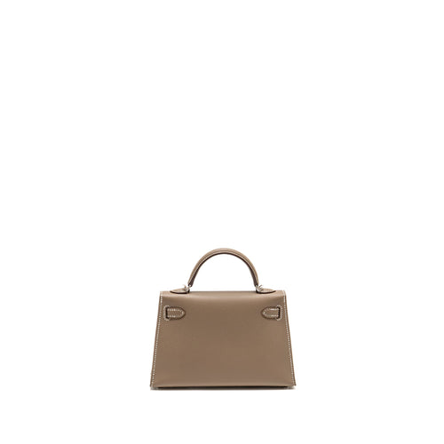 Hermes Mini Kelly II epsom Etoupe SHW