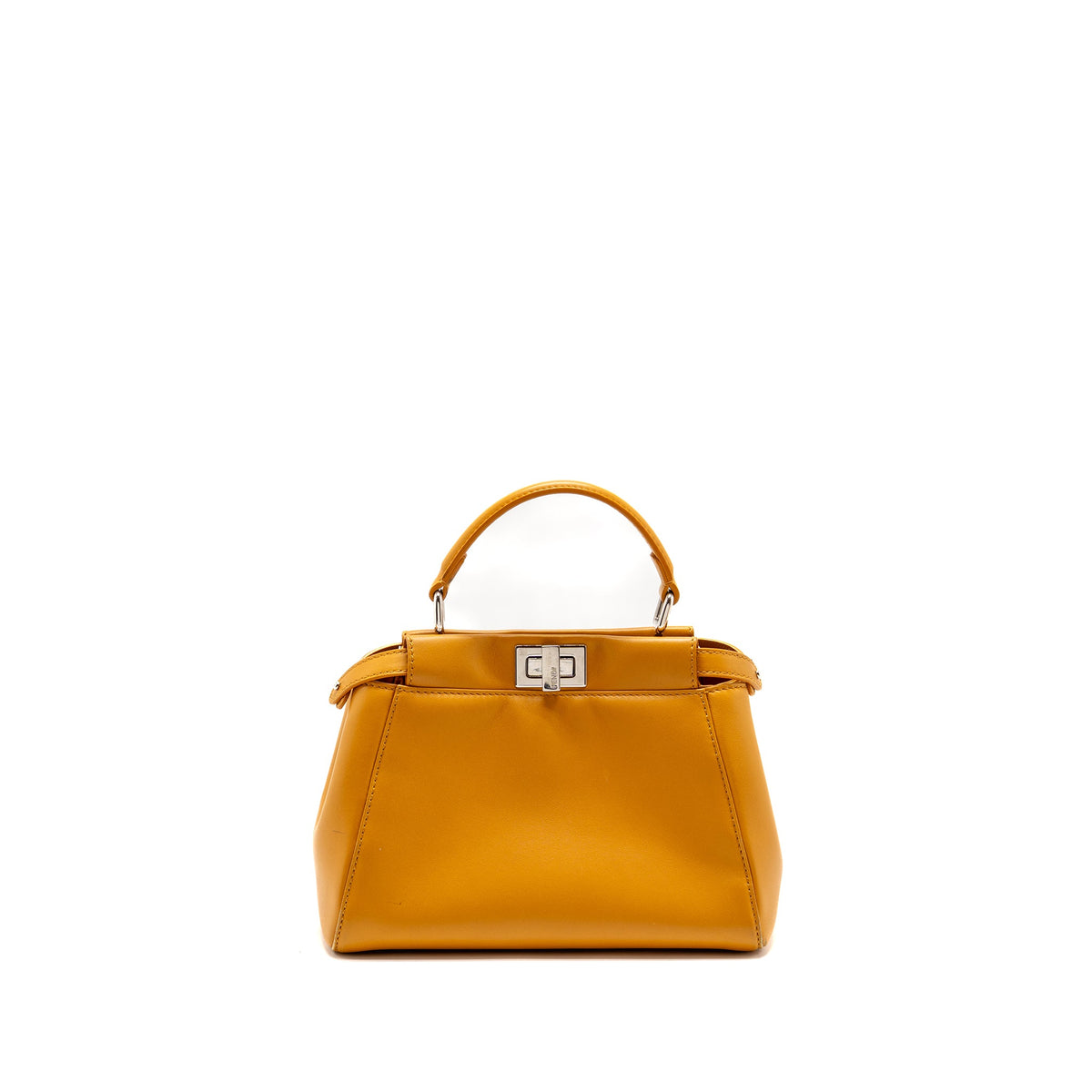 Fendi mini peekaboo Nappa lambskin orange SHW