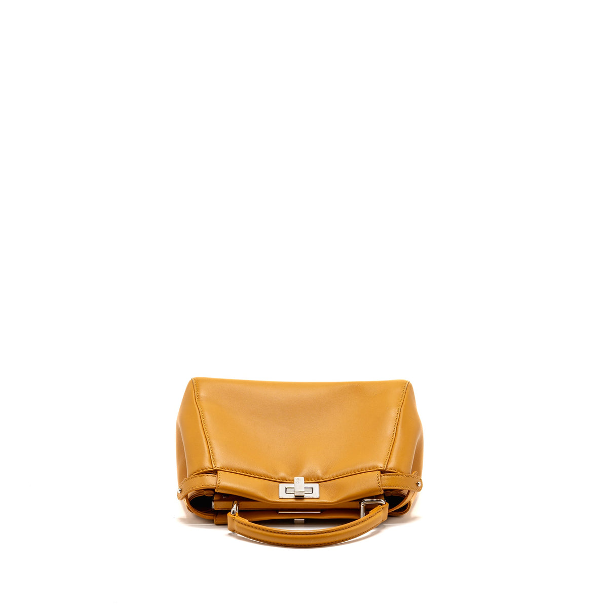 Fendi mini peekaboo Nappa lambskin orange SHW