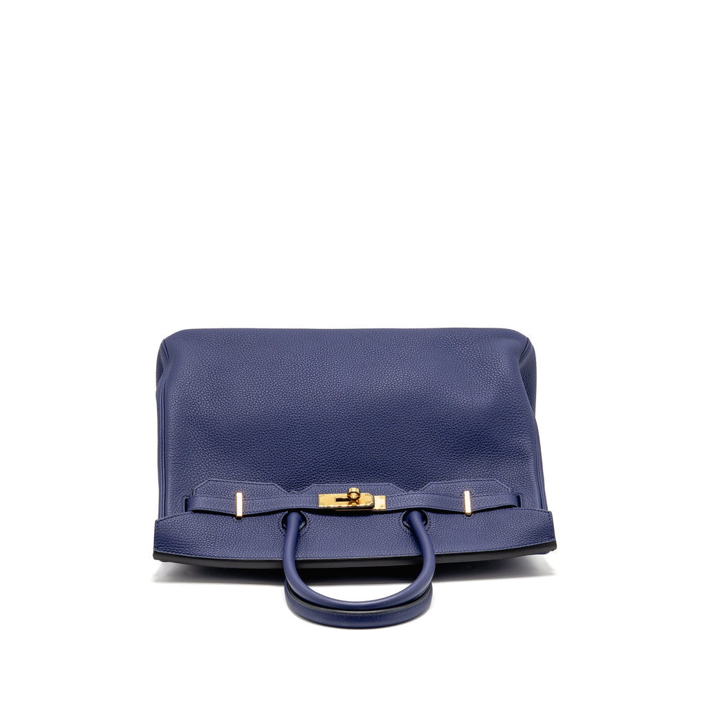 Hermes Birkin 35 Togo Blue GHW