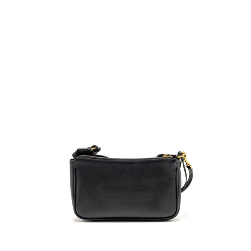 BALENCIAGA RODEO SLING POCHETTE CALFSKIN BLACK GHW