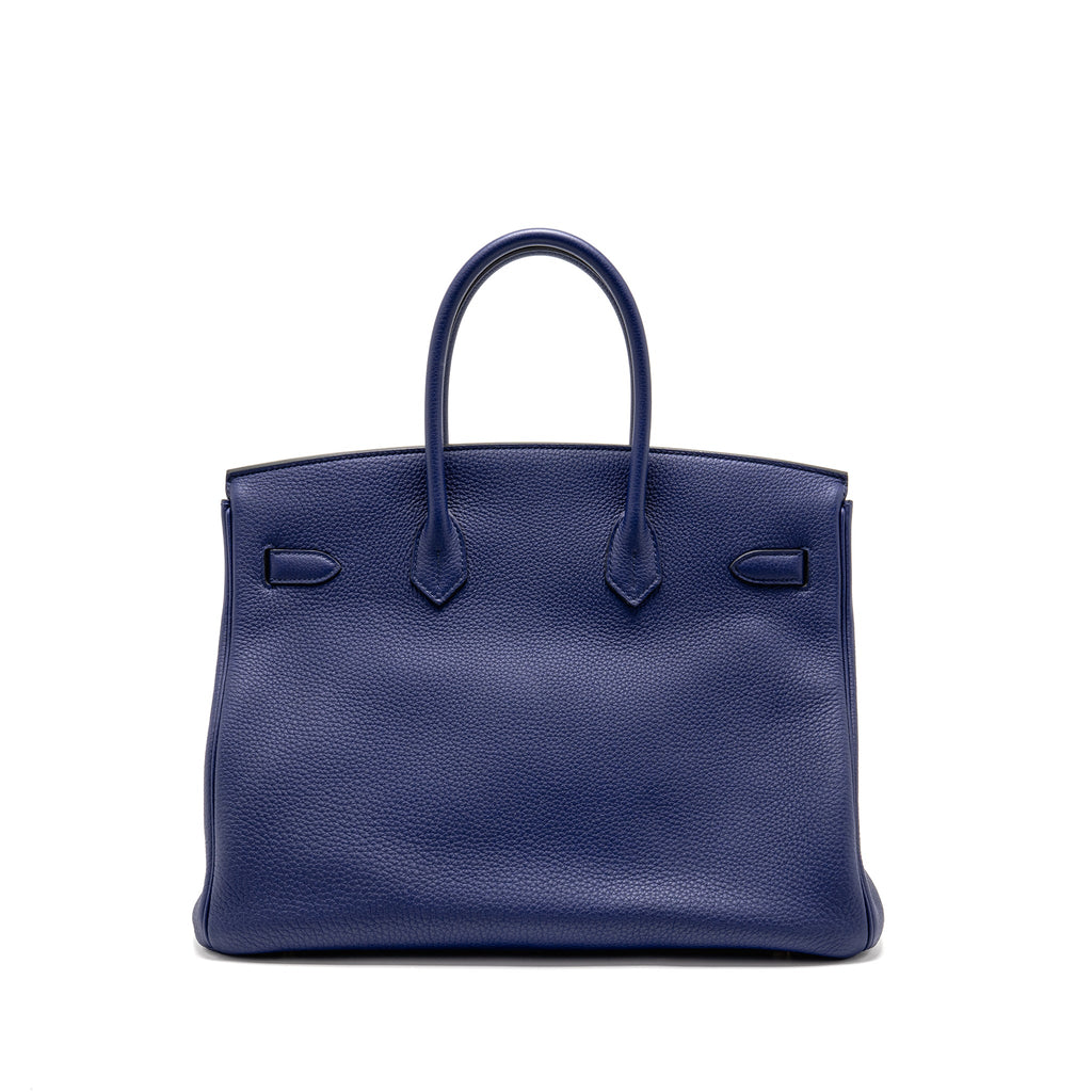 Hermes Birkin 35 Togo Blue GHW