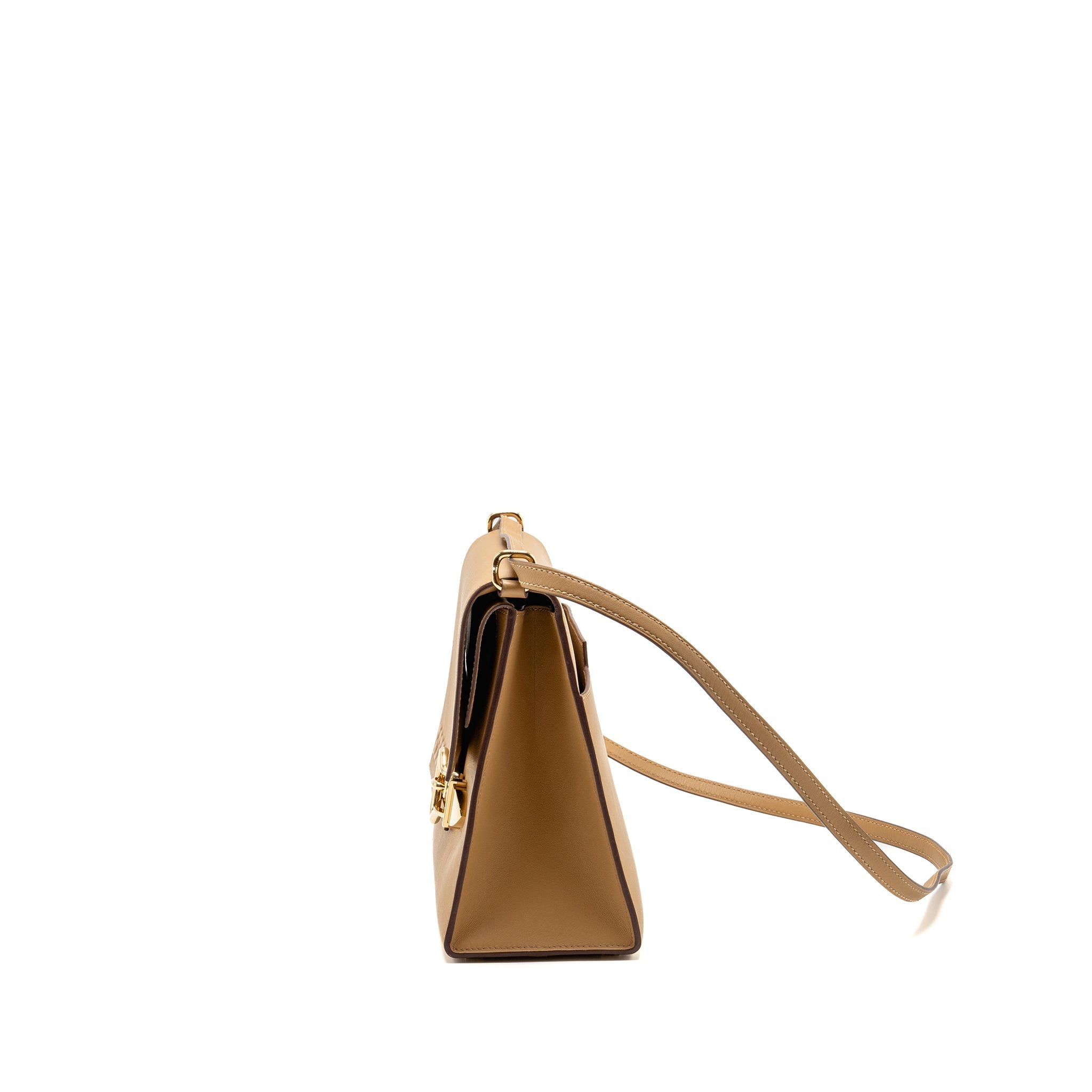 HERMES BOUCLE SELLIER BAG SWIFT BISCUIT GHW