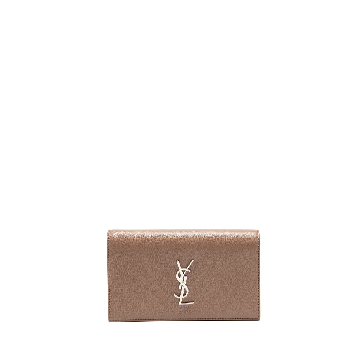 Saint Laurent/YSL Kate Clutch Grained Calfskin Beige SHW