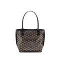 GOYARD MINI ANJOU TOTE GOYARDINE CANVAS / LEATHER BLACK SHW