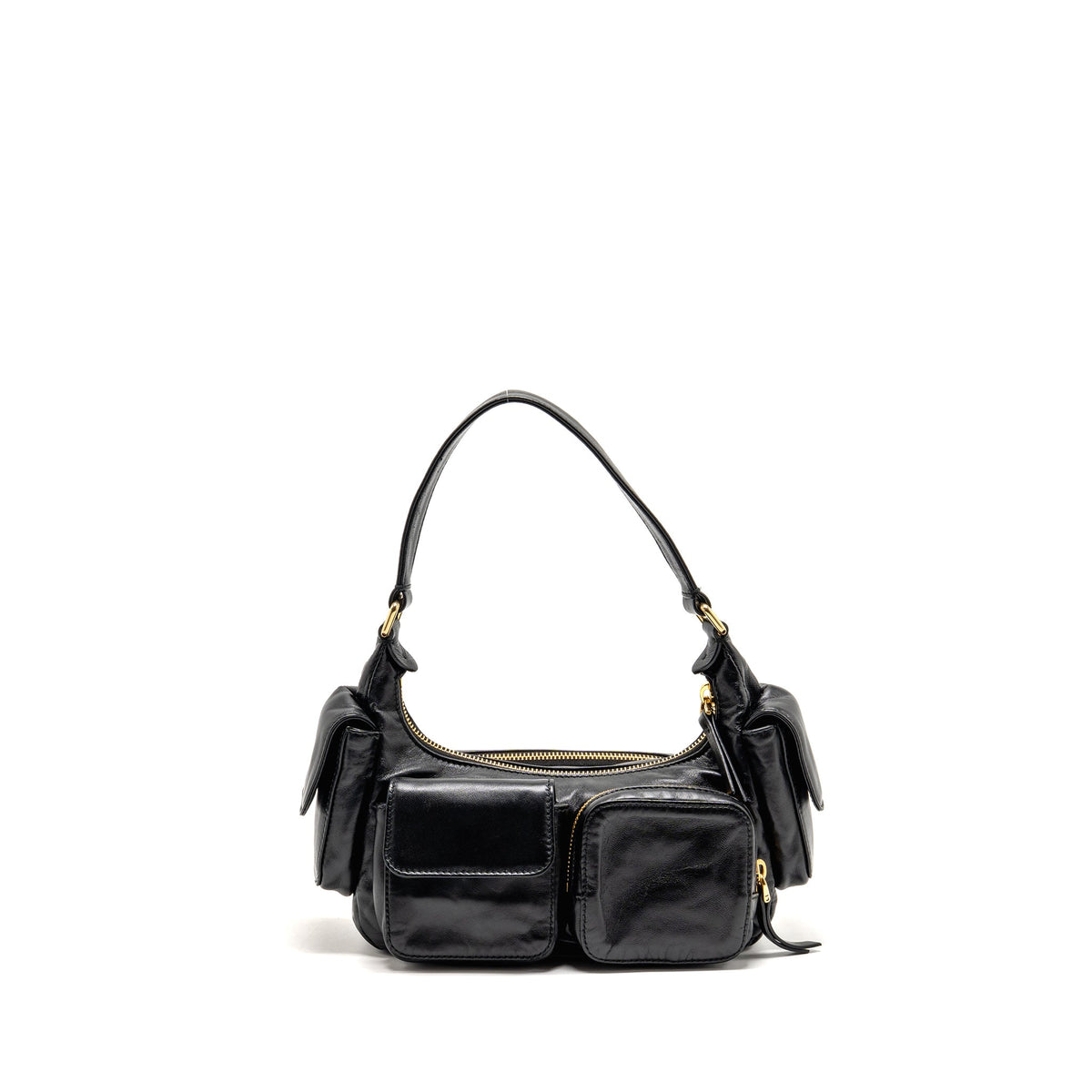 Miu Miu multi pocket bag Nappa lambskin black GHW